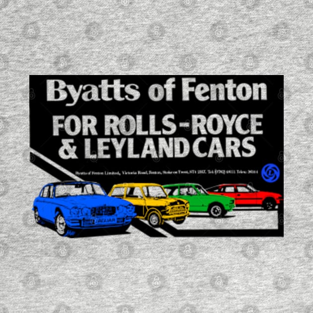 BRITISH LEYLAND CAR DEALERSHIP - advert by Throwback Motors